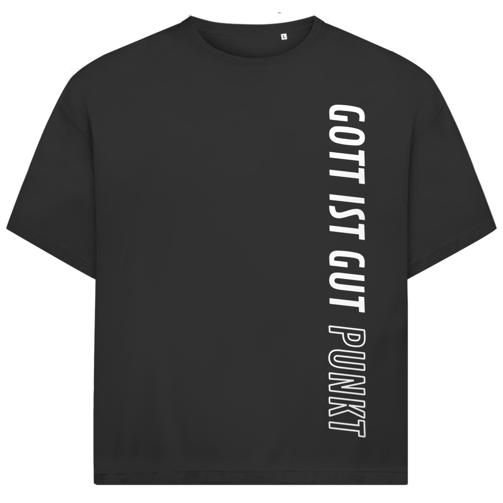 Gott ist gut Punkt Premium Oversize Shirt