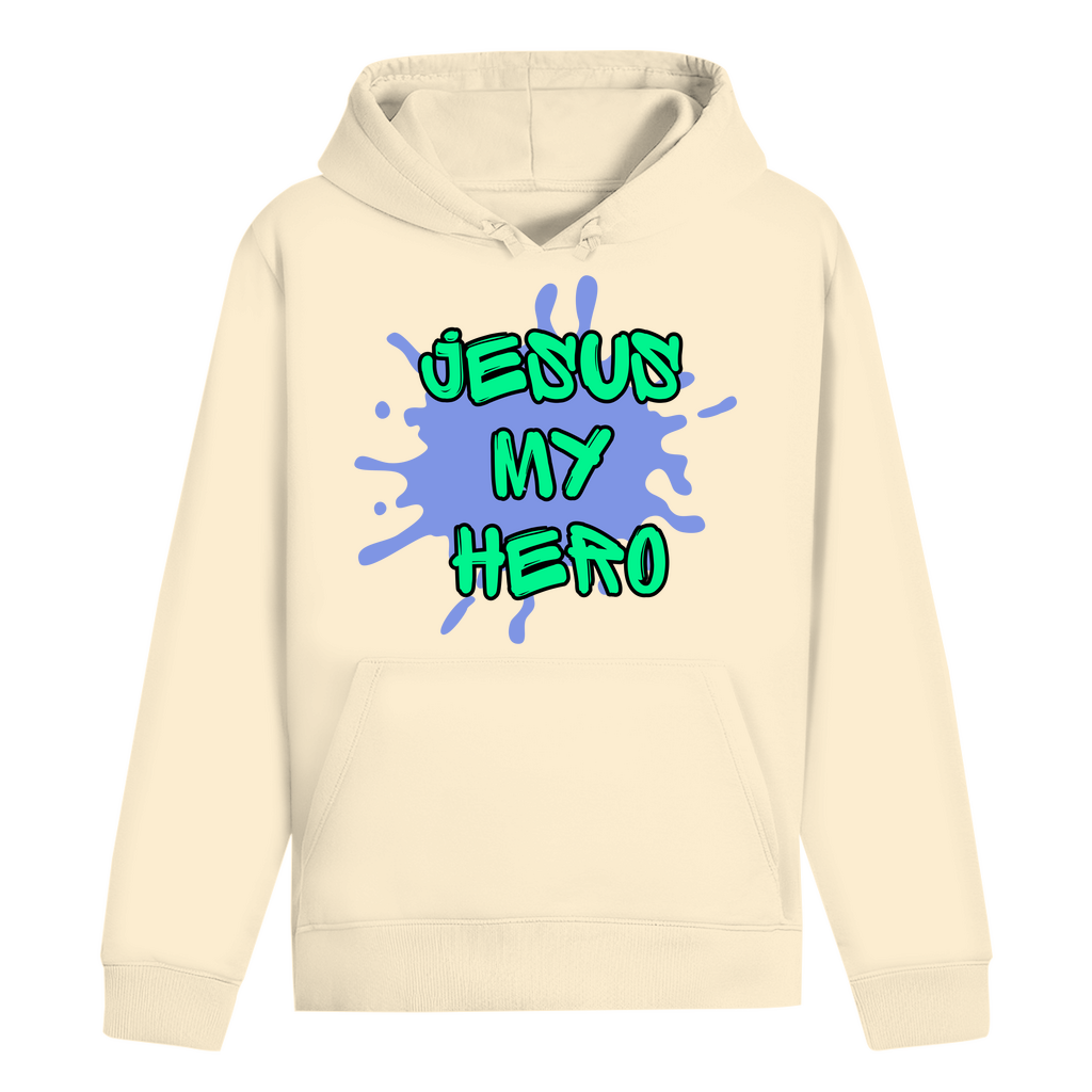Jesus my hero Premium Hoodie Unisex