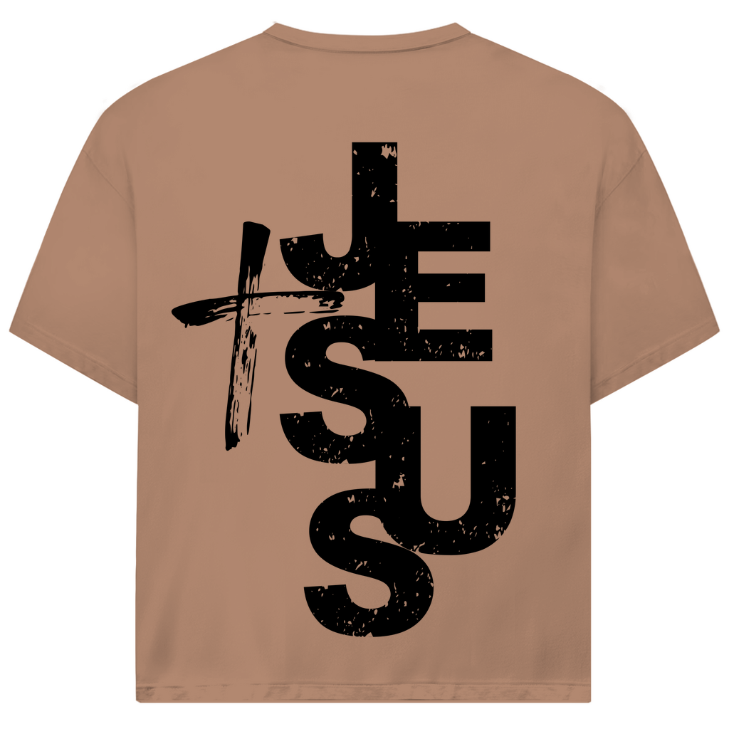 Kreuz Jesus Premium Oversize Shirt