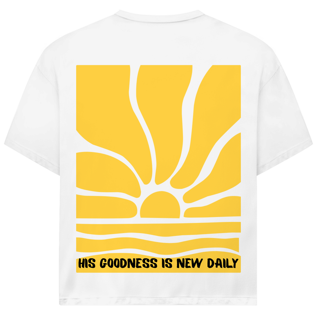 His goodness is new daily Premium Oversize Shirt