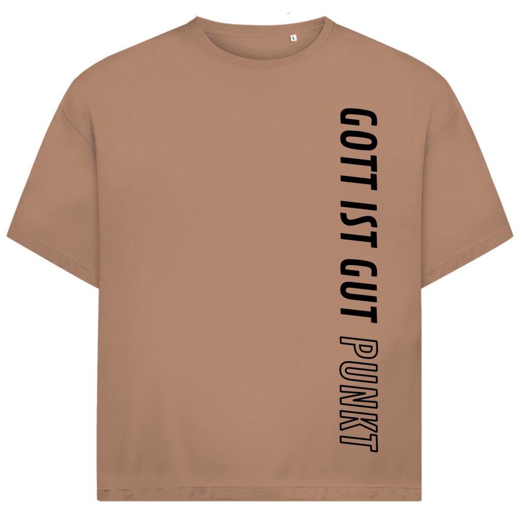Gott ist gut Punkt Premium Oversize Shirt