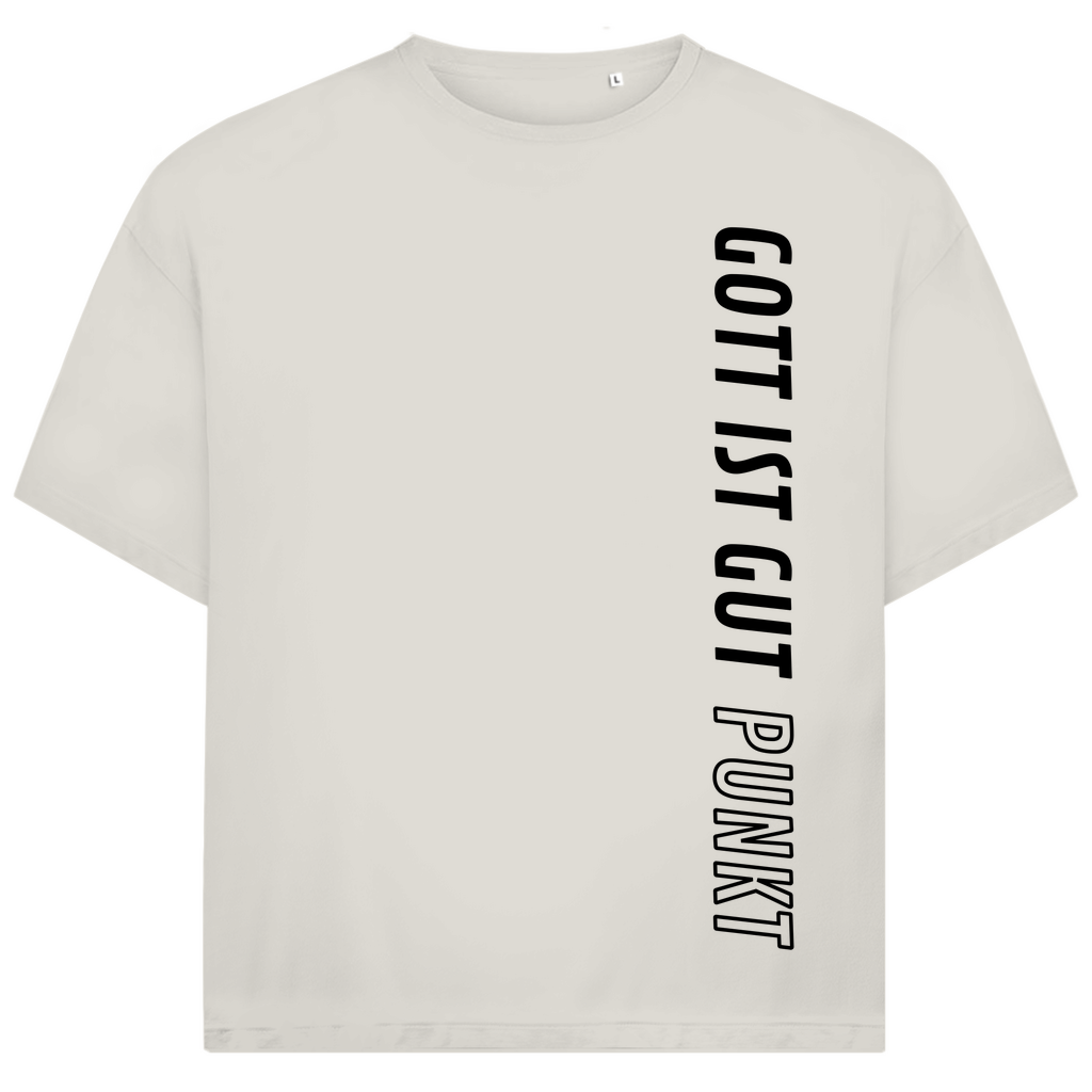Gott ist gut Punkt Premium Oversize Shirt