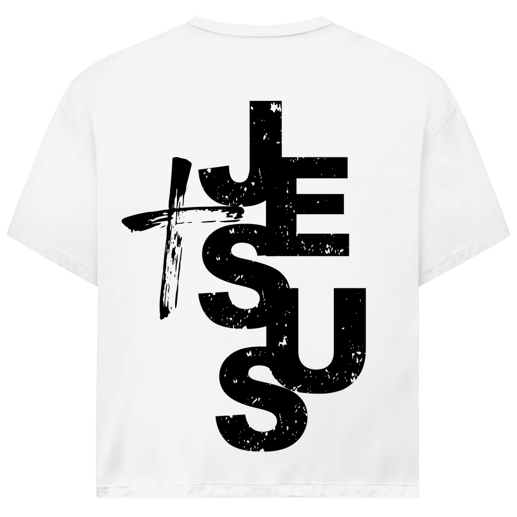 Kreuz Jesus Premium Oversize Shirt