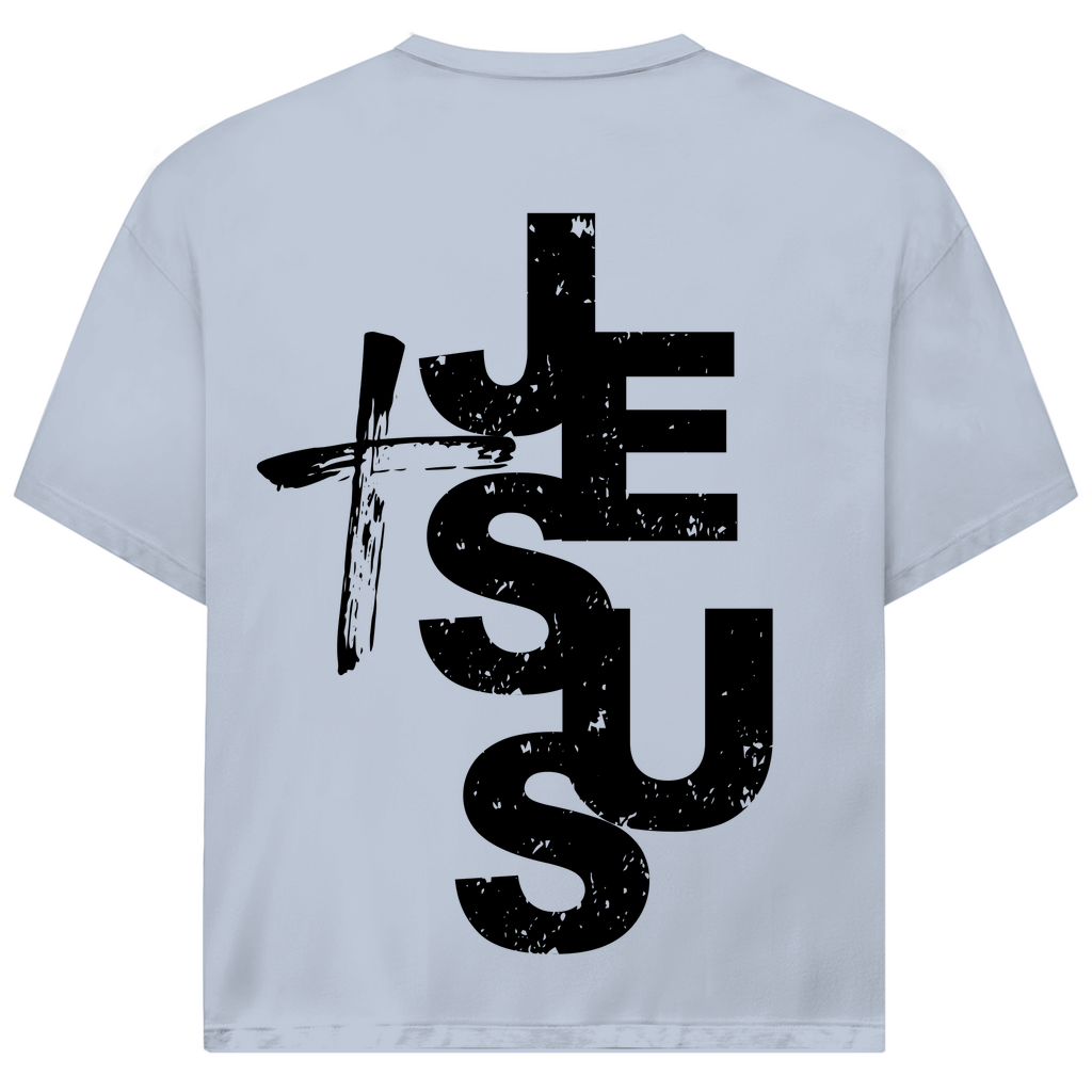 Kreuz Jesus Premium Oversize Shirt