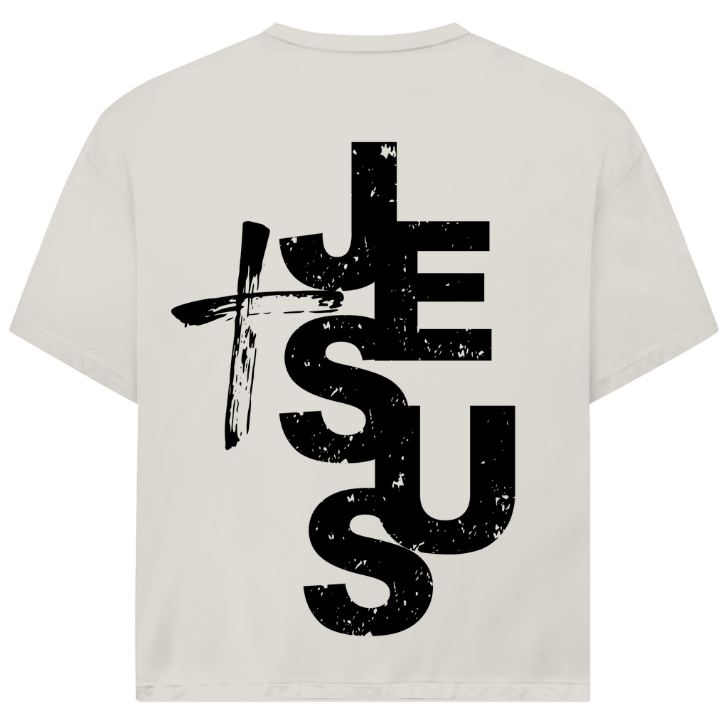 Kreuz Jesus Premium Oversize Shirt