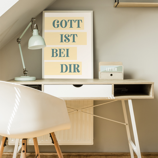 Gott ist bei dir A4/A3 Digital Poster