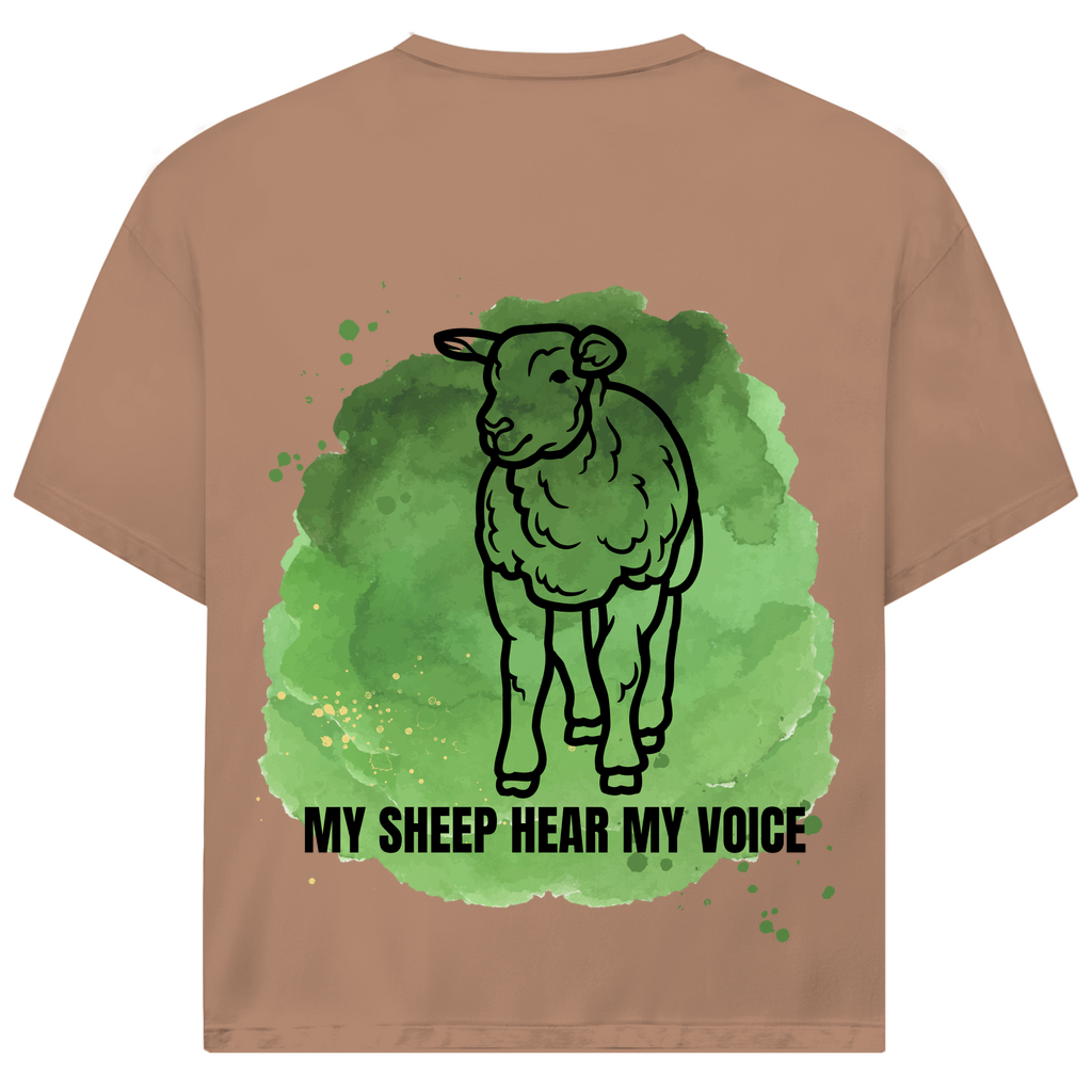 My sheep hear my voice Premium Oversize Shirt