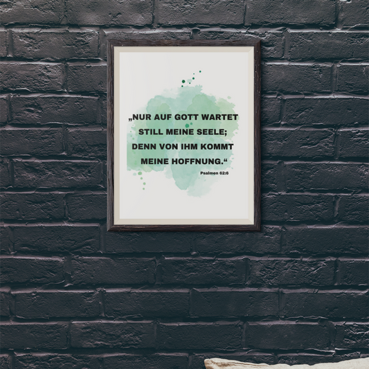 Nur auf Gott wartet... A4/A3 Digital Poster