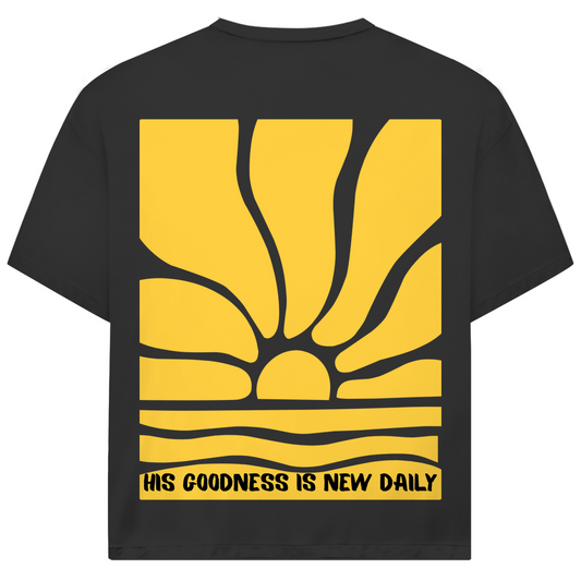 His goodness is new daily Premium Oversize Shirt