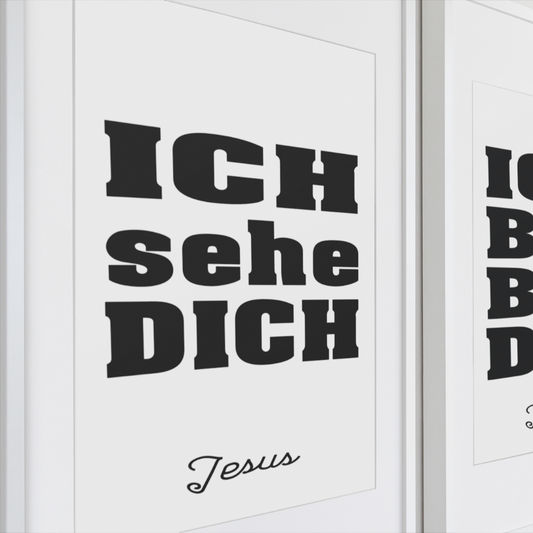 Ich sehe dich A4/A3 Digital Poster