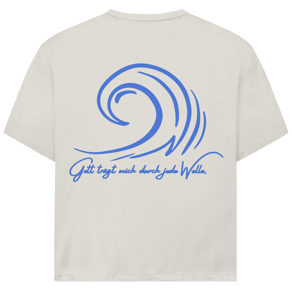 Gott trägt mich durch jede Welle Premium Oversize Shirt