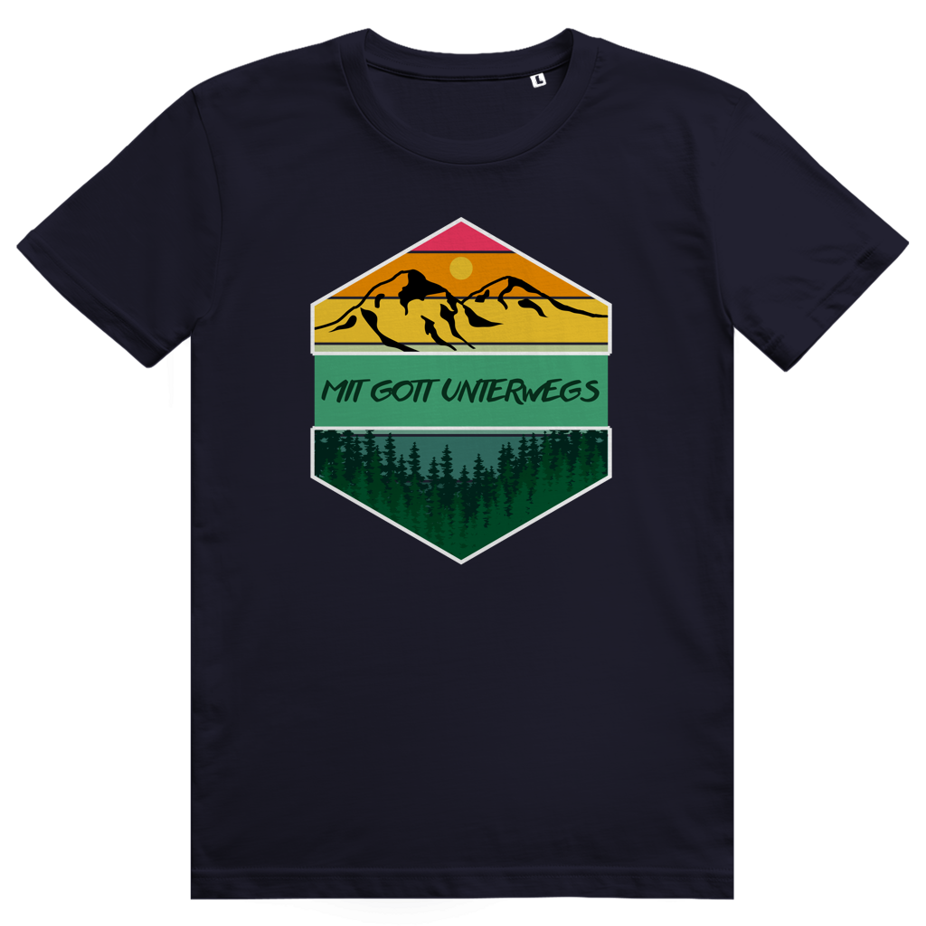 Mit Gott unterwegs Premium Shirt Unisex
