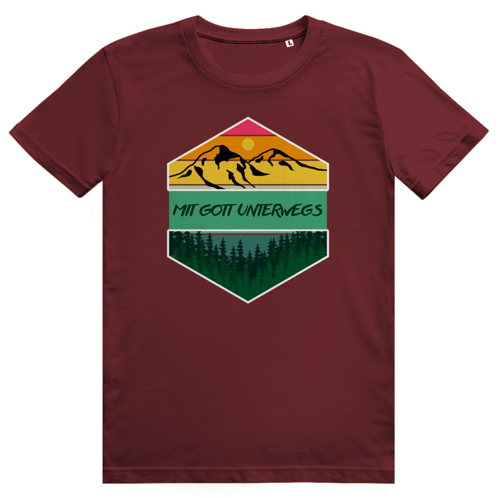 Mit Gott unterwegs Premium Shirt Unisex
