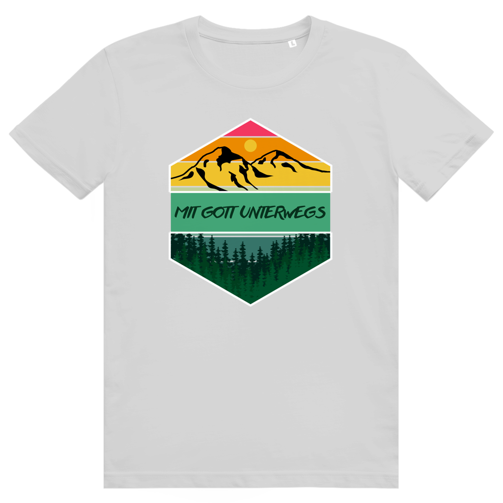 Mit Gott unterwegs Premium Shirt Unisex