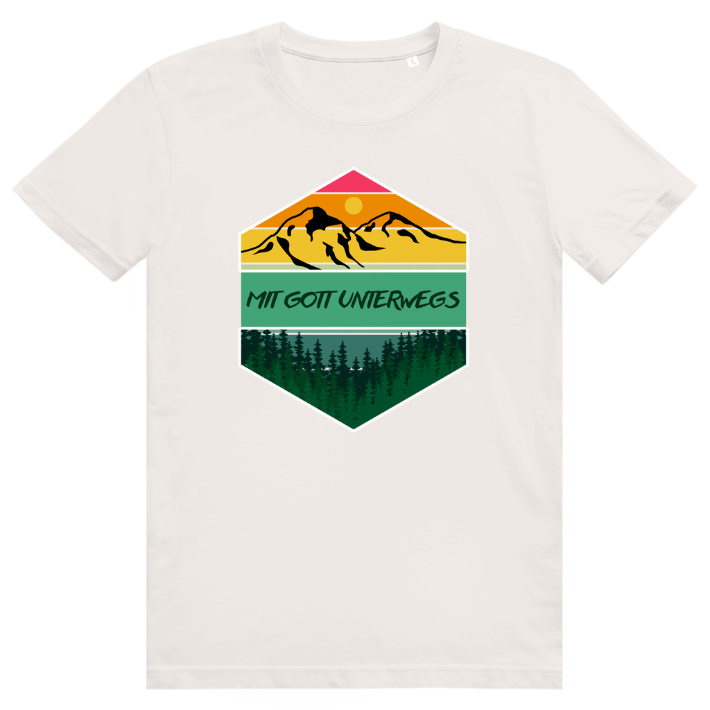 Mit Gott unterwegs Premium Shirt Unisex