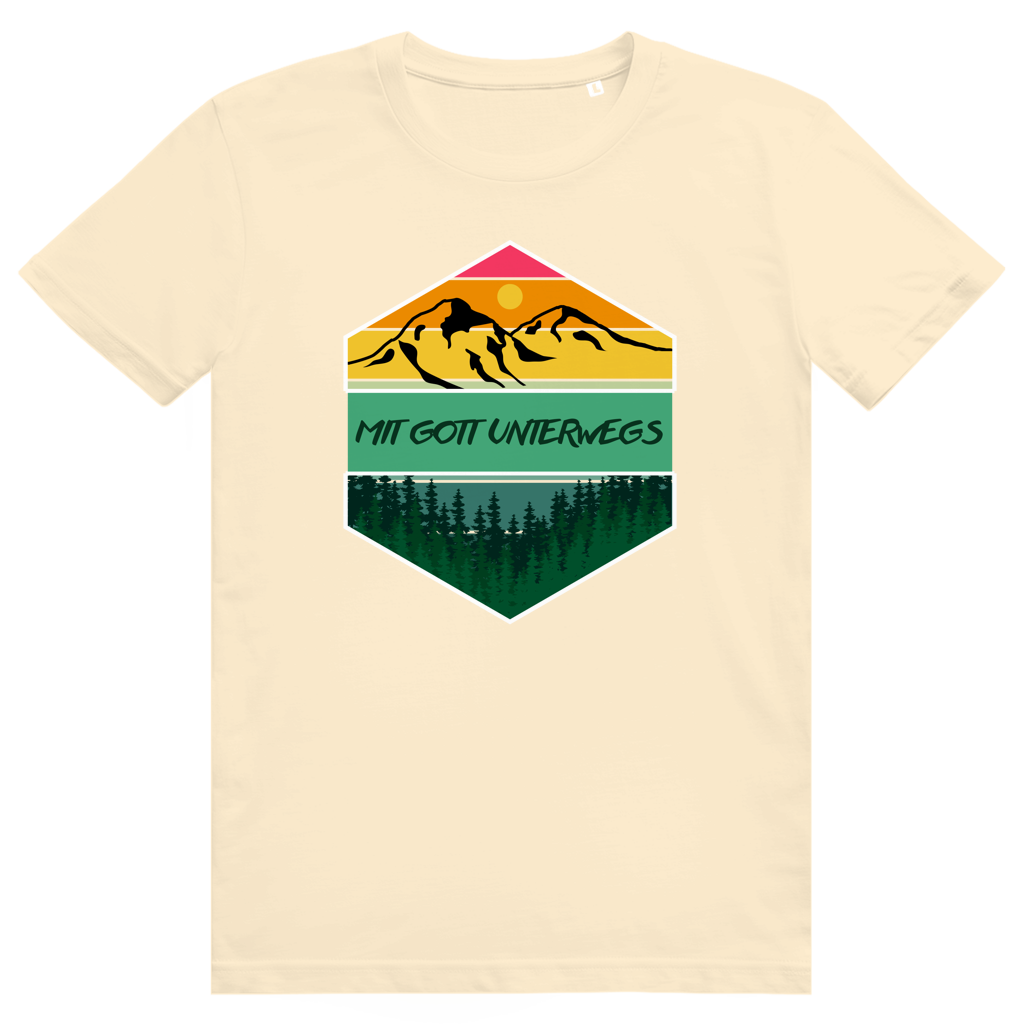 Mit Gott unterwegs Premium Shirt Unisex