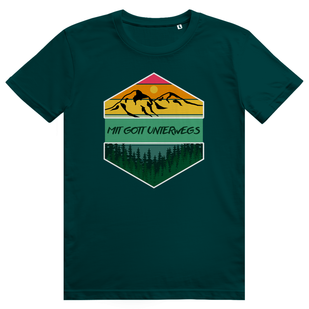 Mit Gott unterwegs Premium Shirt Unisex