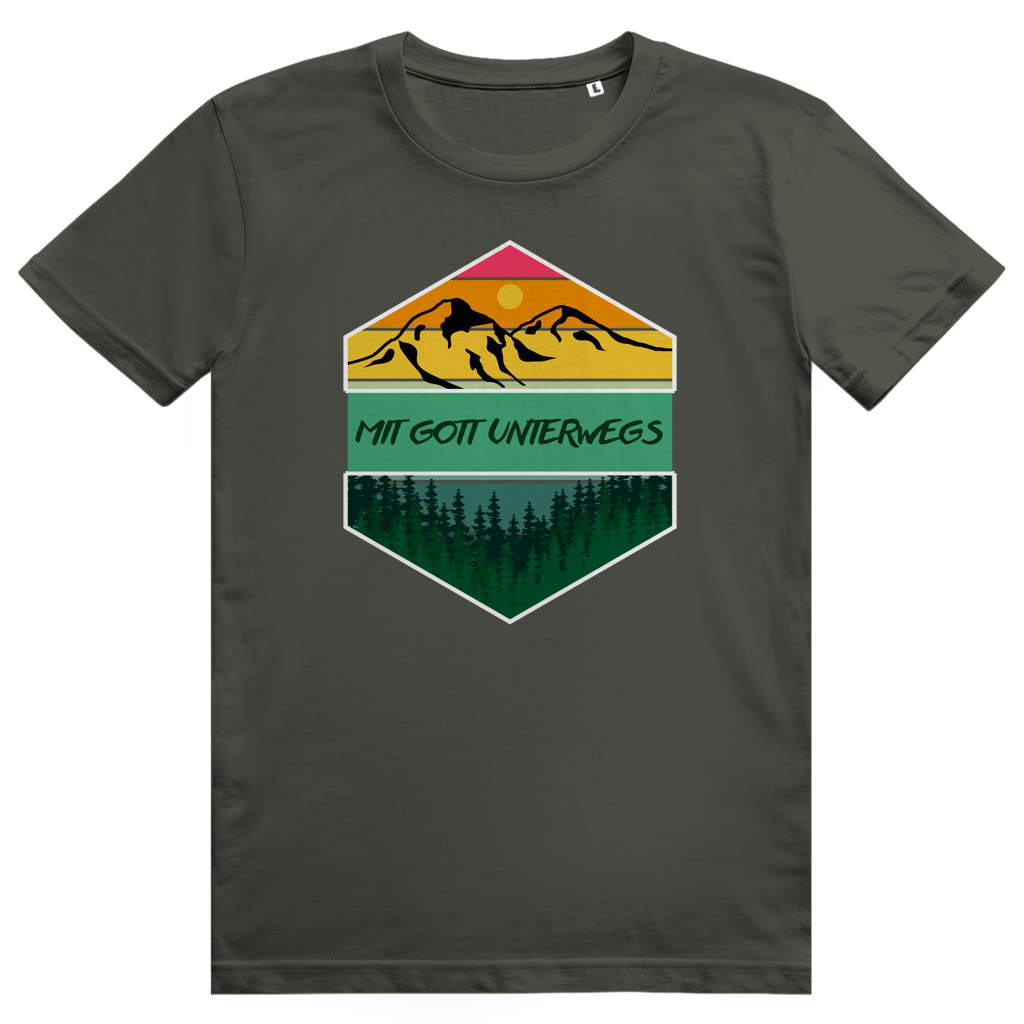 Mit Gott unterwegs Premium Shirt Unisex