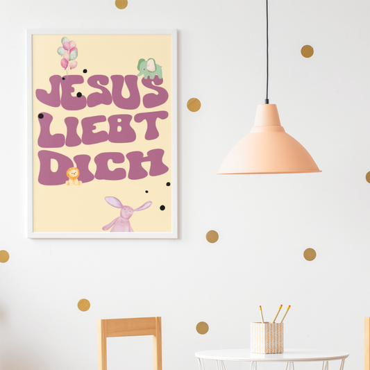 Jesus liebt dich A4/A3 Digital Poster
