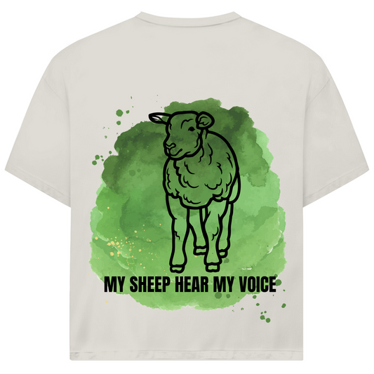 My sheep hear my voice Premium Oversize Shirt