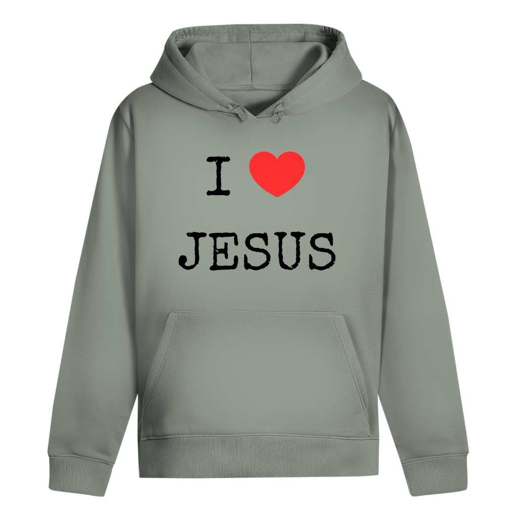I ❤️ Jesus Premium Hoodie Unisex