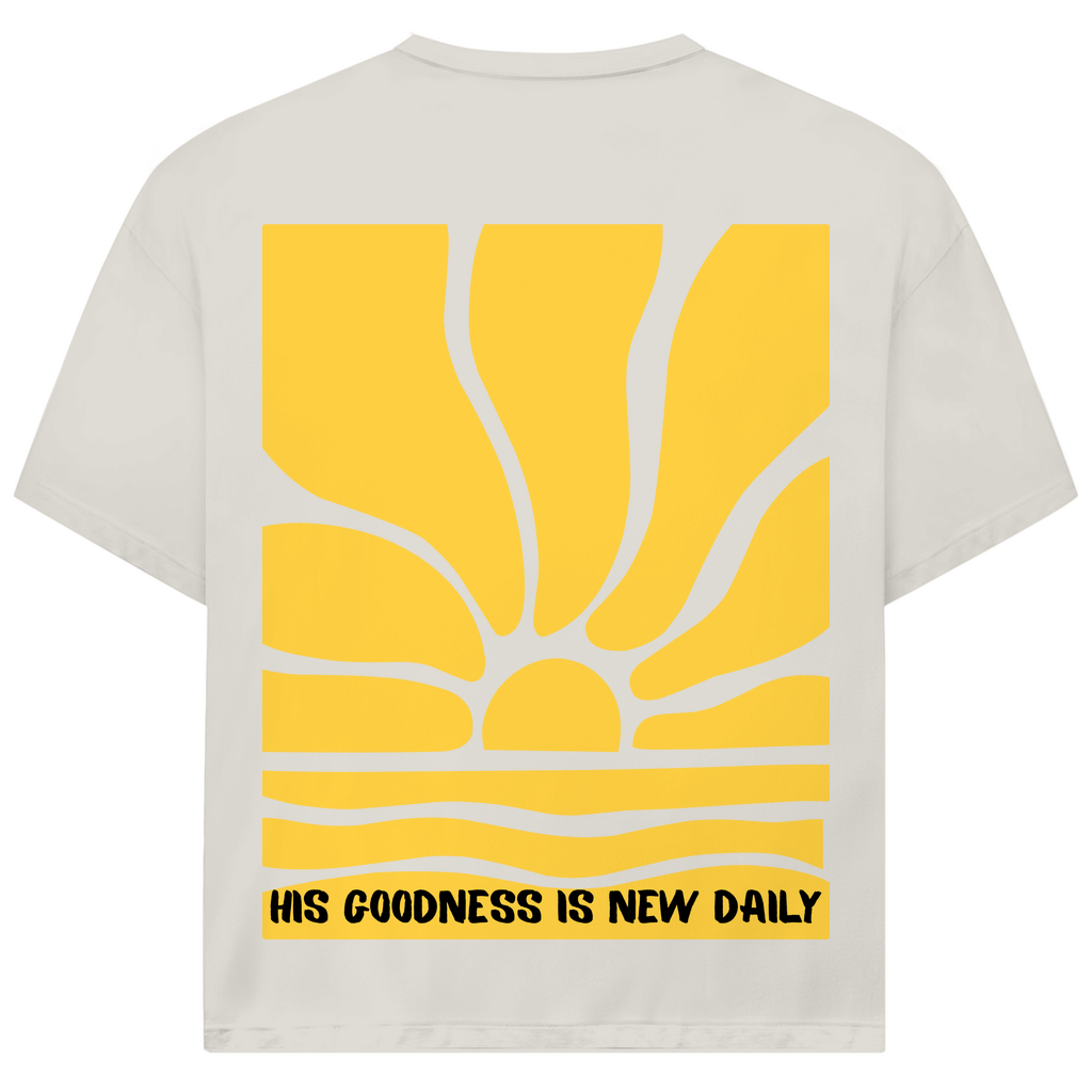His goodness is new daily Premium Oversize Shirt