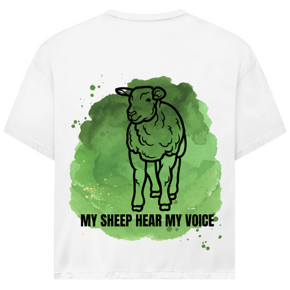 My sheep hear my voice Premium Oversize Shirt