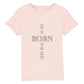 christliches T-Shirt für Kids in rosa aus 100 % Bio-Baumwolle " he is born for me! " aus unserer he... Kollektion