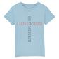 christliches T-Shirt für Kids in hellblau aus 100 % Bio-Baumwolle " I love Jesus he loved me first! " aus unserer he... Kollektion