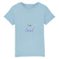 christliches T-Shirt für Kids in hellblau aus 100 % Bio-Baumwolle " I am a loved " aus unserer I am... Kollektion