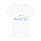 christliches T-Shirt für Frauen in weiß aus 100 % Bio-Baumwolle "I am a friend of God" aus unserer I am... Kollektion