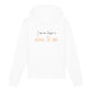 christlicher Hoodie für Frauen und Männer in weiß aus Bio-Baumwolle " I am no longer a slave to sin " aus unserer I am... Kollektion