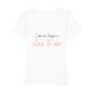 christliches T-Shirt für Frauen in weiß aus 100 % Bio-Baumwolle "I am no longer a slave to sin" aus unserer I am... Kollektion