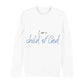 christliches Sweatshirt für Frauen und Männer in weiß aus Bio-Baumwolle "I am a child of God" aus unserer I am... Kollektion
