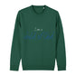 christliches Sweatshirt für Frauen und Männer in grün aus Bio-Baumwolle "I am a child of God" aus unserer I am... Kollektion