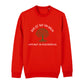 christliches Sweatshirt für Frauen und Männer in rot aus Bio-Baumwolle "Der ist wie eine Baum gepflanzt an Wasserbächen" nach Psalm 1,3 mit grünem Baum