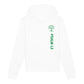 christlicher Hoodie für Frauen und Männer in weiß aus Bio-Baumwolle "Psalm 1,3" mit grünem Baum