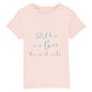 christliches T-Shirt für Kids in rosa aus 100 % Bio-Baumwolle " Du bist ein Gott der mich sieht " nach 1. Mose 16,13 Jahreslosung 2023
