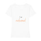 christliches T-Shirt für Frauen in weiß aus 100 % Bio-Baumwolle "I am redeemed" aus unserer I am... Kollektion