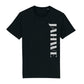 christliches T-Shirt für Männer in schwarz aus 100 % Bio-Baumwolle "Jahwe"