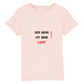 christliches T-Shirt für Kinder mit einem Unisex-Schnitt in pink aus 100 % Bio-Baumwolle Vorderseite "Der Herr ist mein Licht" Psalm 27,1  Erhältlich in den Größen 98/104 bis 152/164