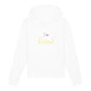 christlicher Hoodie mit einem Unisex-Schnitt in weiß aus Bio-Baumwolle mitten auf der Brust "I am blessed" aus unserer I am... Kollektion. Erhältlich in den Größen XS bis XXL
