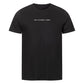 christliches T-Shirt mit einem Unisex-Schnitt in schwarz aus 100 % Bio-Baumwolle minimalistisch mittig auf der Brust "Weg - Wahrheit - Leben". Erhältlich in den Größen S bis 4XL